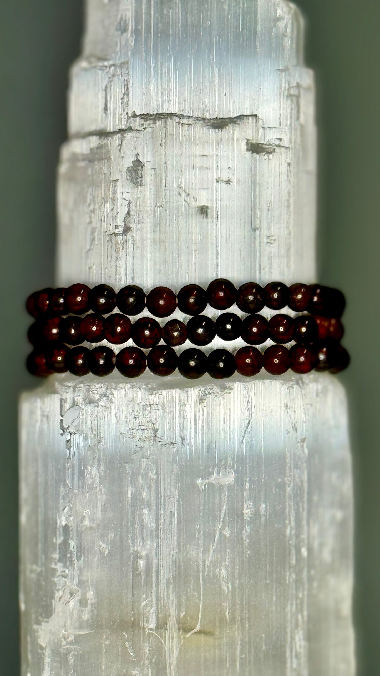 Garnet Crystal Bracelet