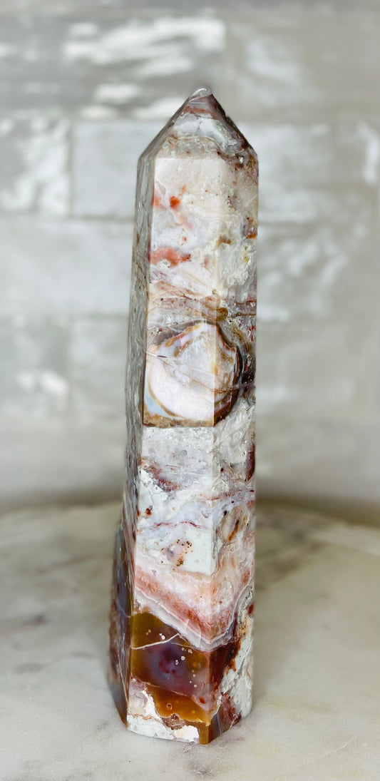 Fluorite Agate Tower