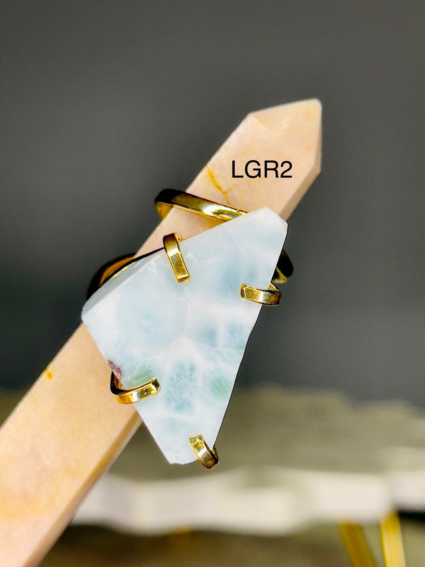 Larimar Gold Rings