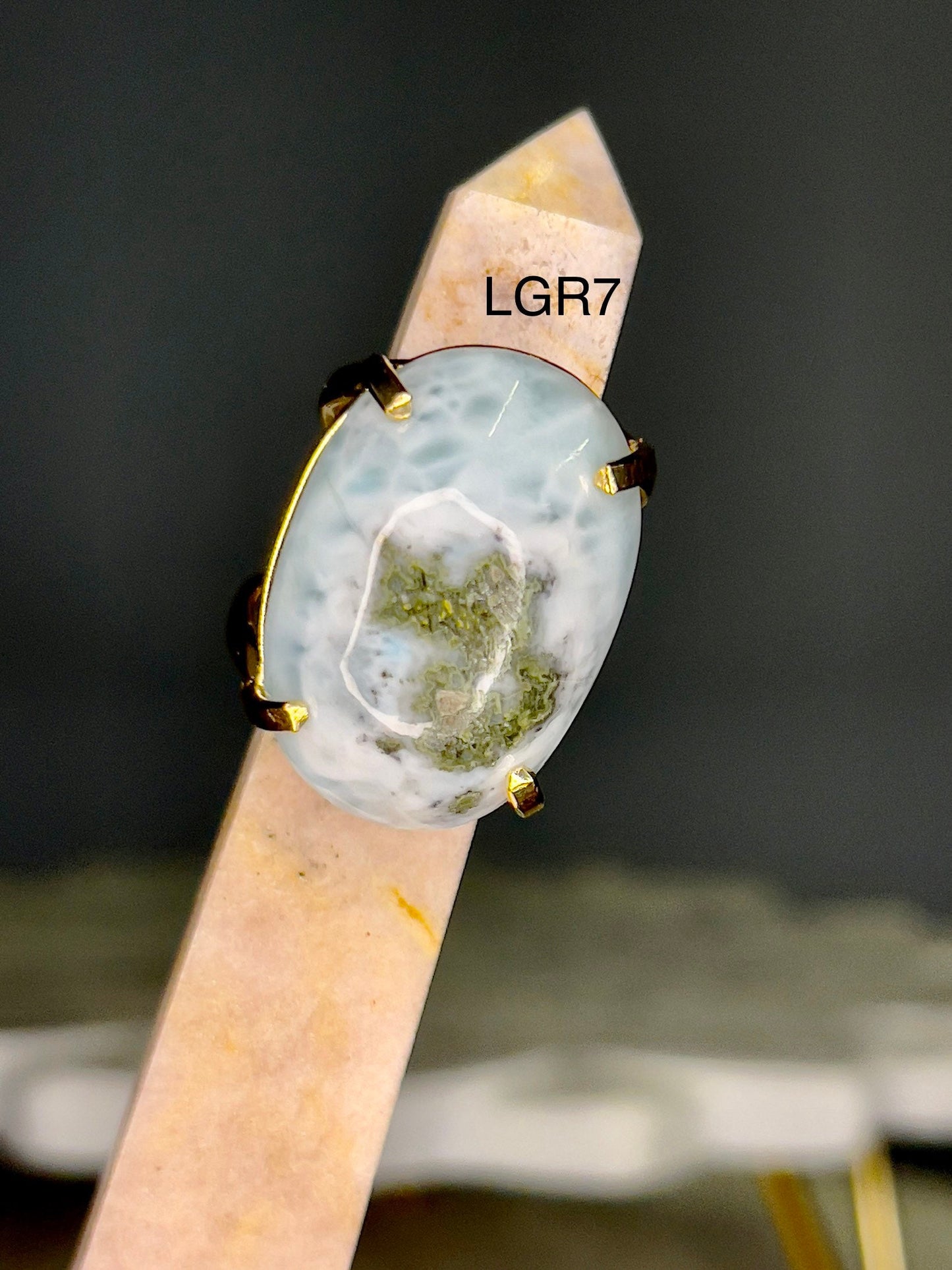 Larimar Gold Ring
