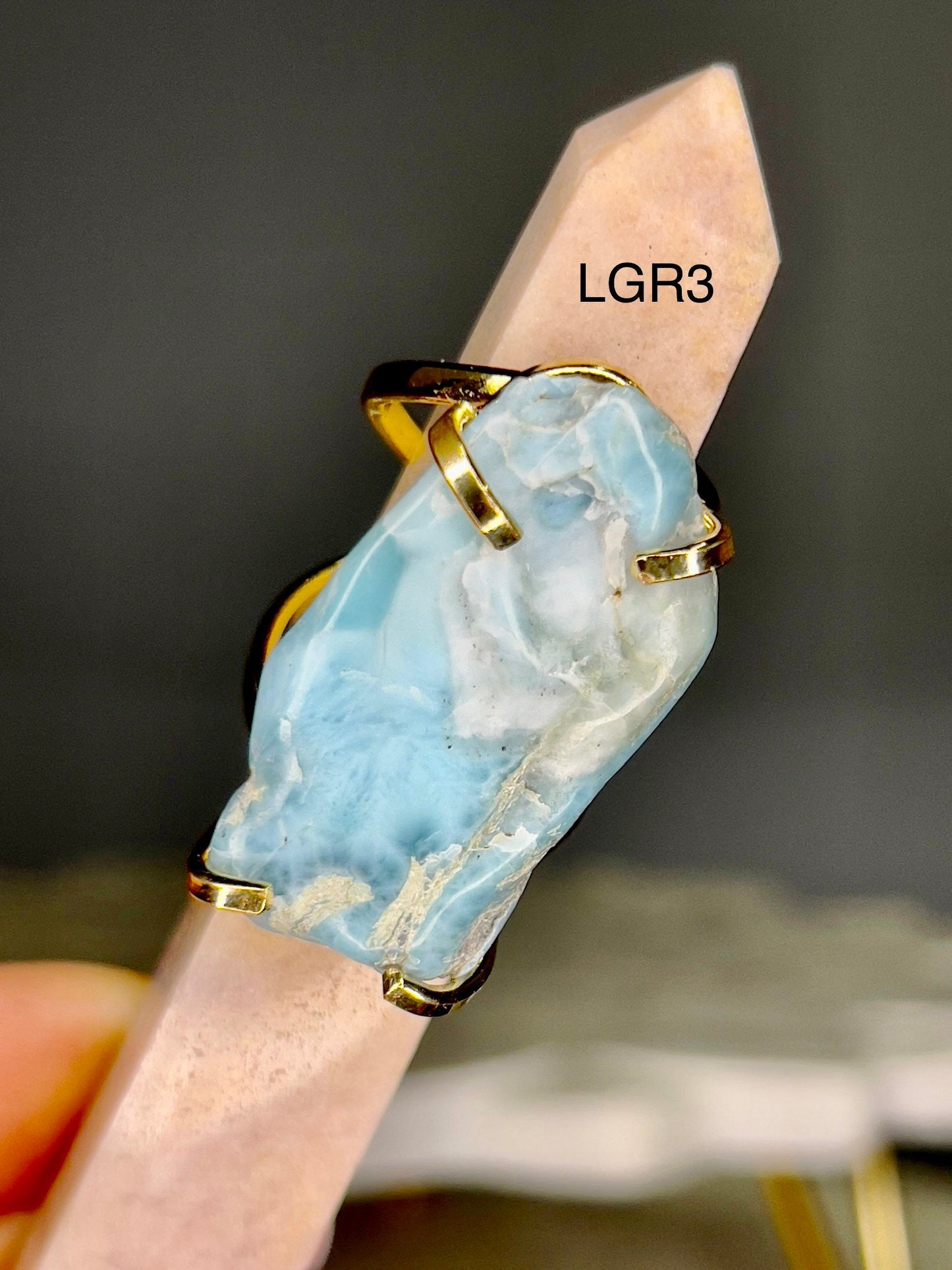 Larimar Gold Rings