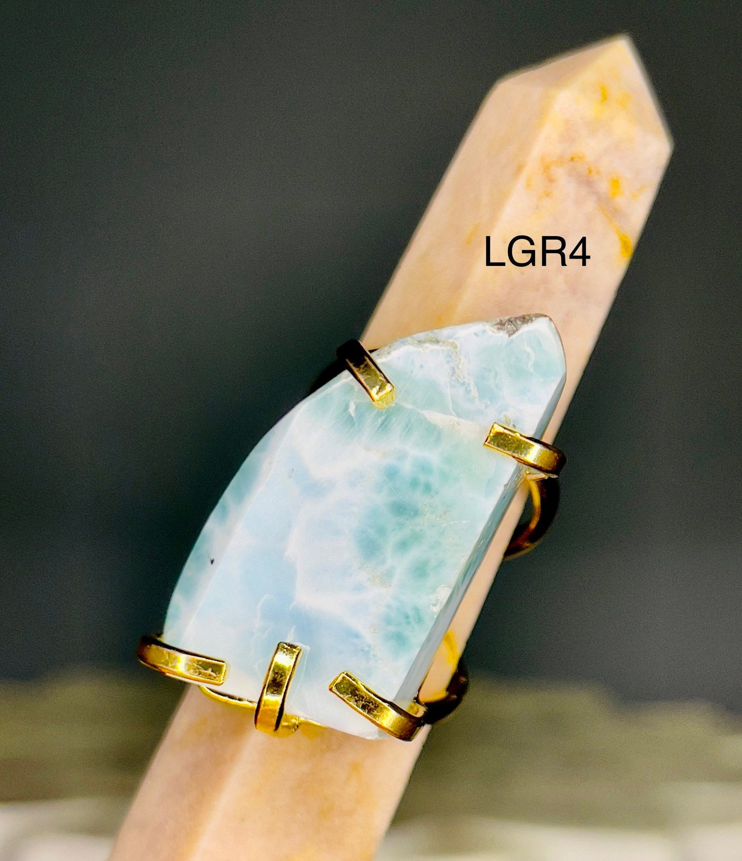 Larimar Gold Rings