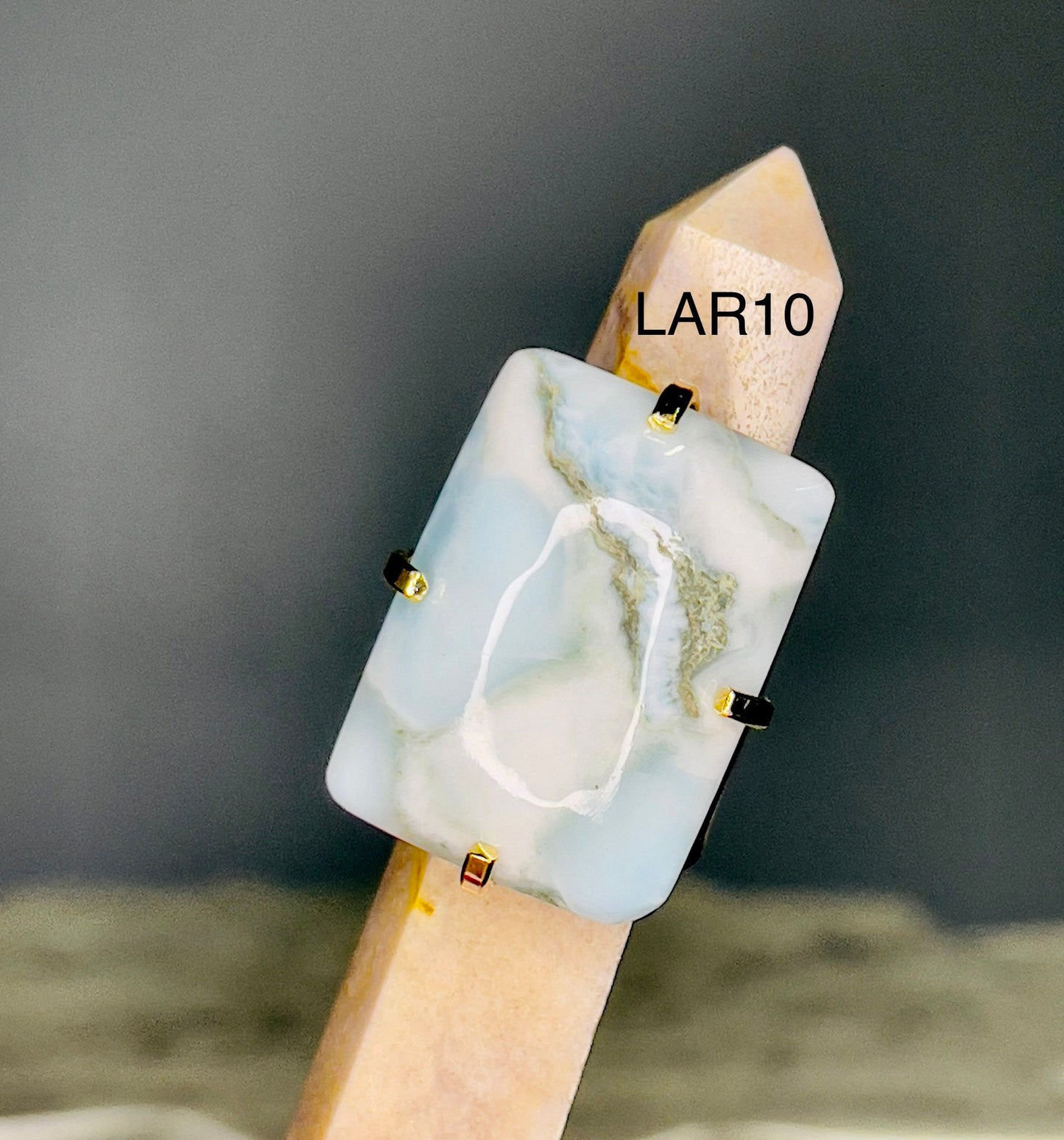 Larimar Gold Rings