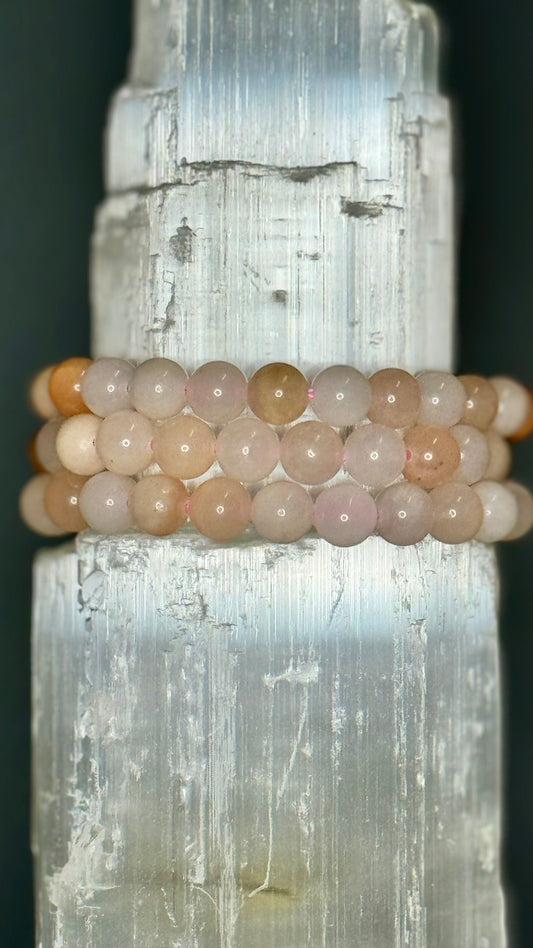 Morganite Crystal Bracelet