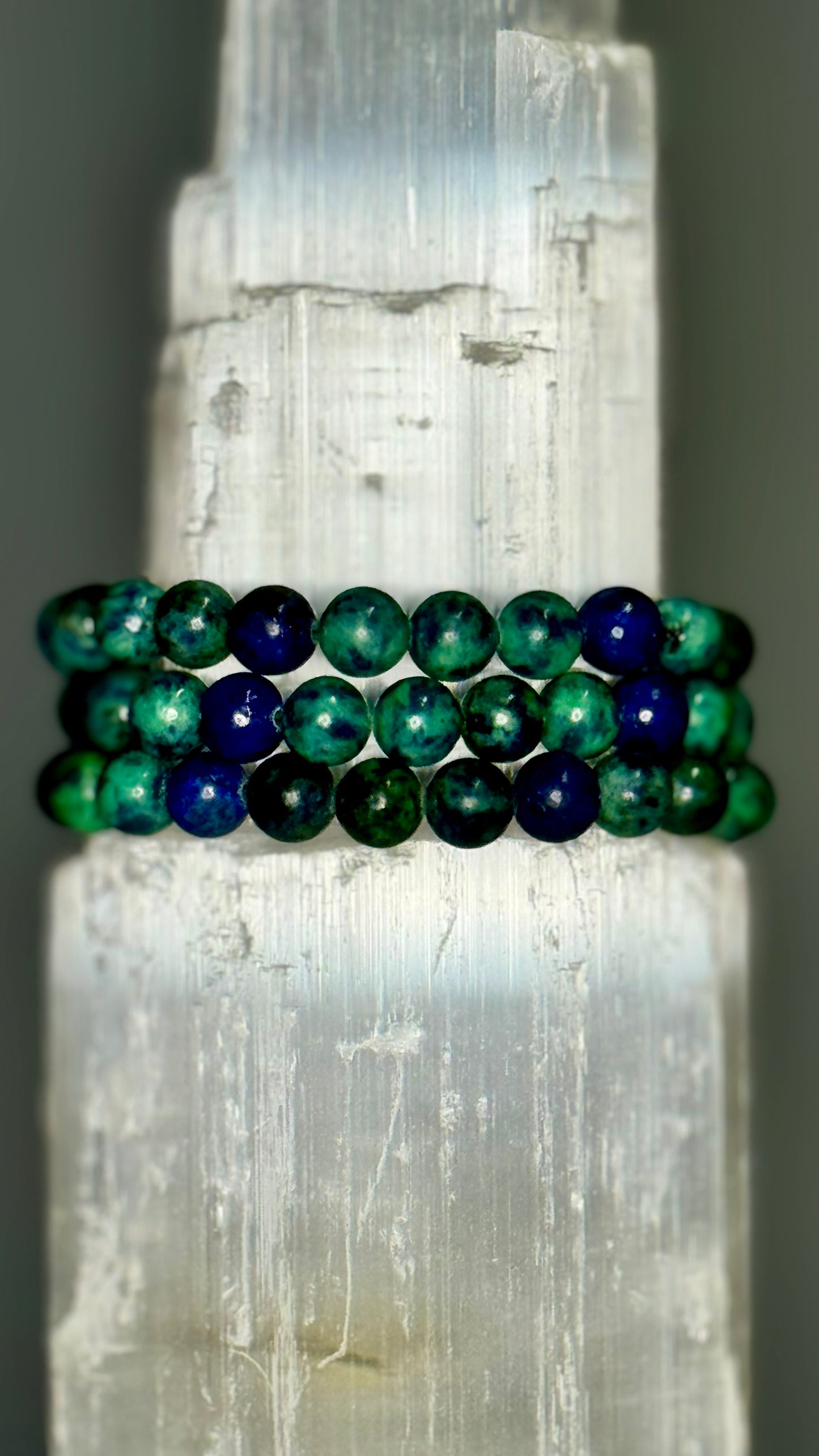 Azurite & Malachite Crystal Bracelet