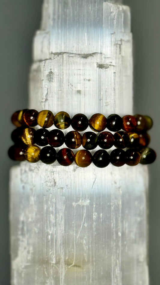 Multi Tiger Eye Crystal Bracelet