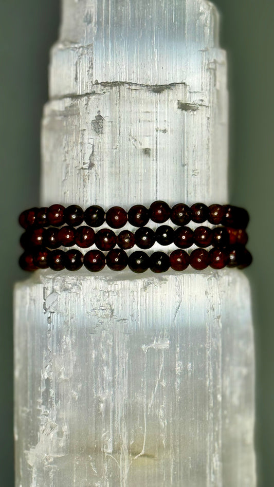 Garnet Crystal Bracelet