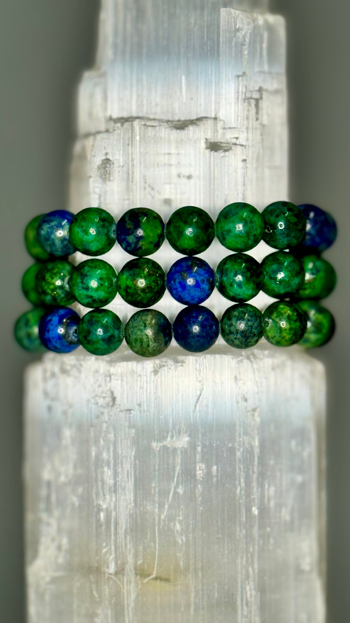 Azurite & Malachite Crystal Bracelet