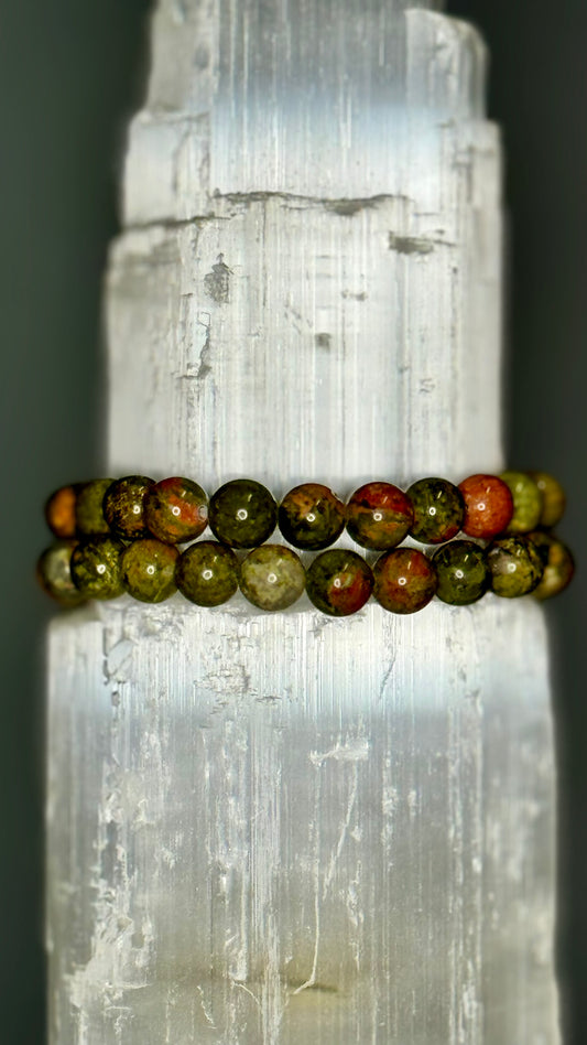 Unakite Crystal Bracelet