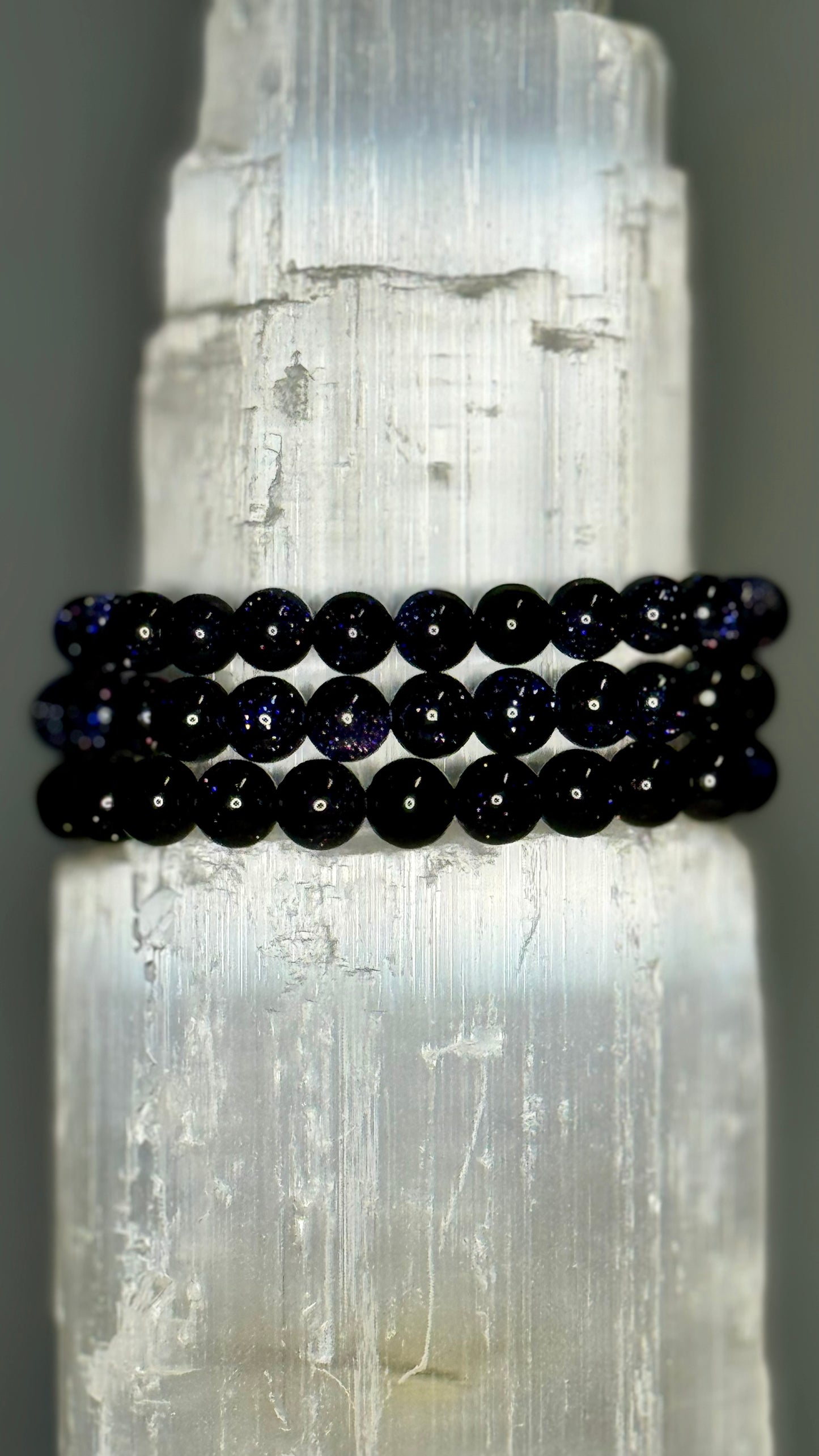 Blue Goldstone Crystal Bracelet