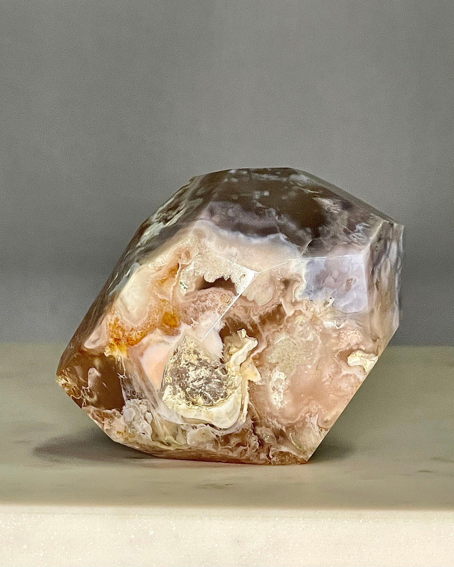 Flower Agate l Cherry Blossom Free Form