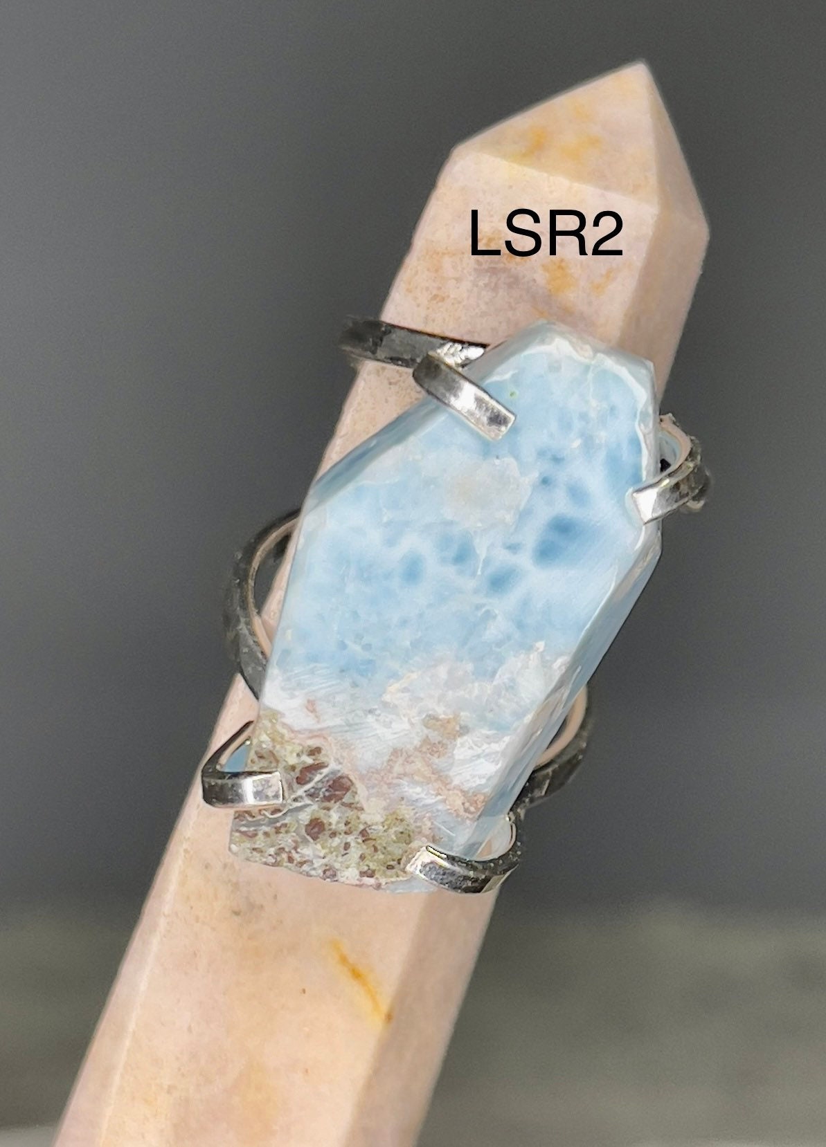 Larimar Silver Rings